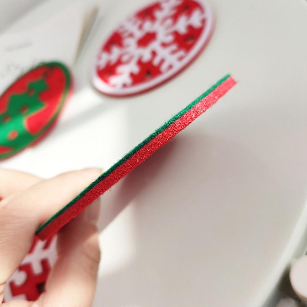 Christmas Cup Mat Snowflake Xmas Tree Printed Placemat for Home Table
