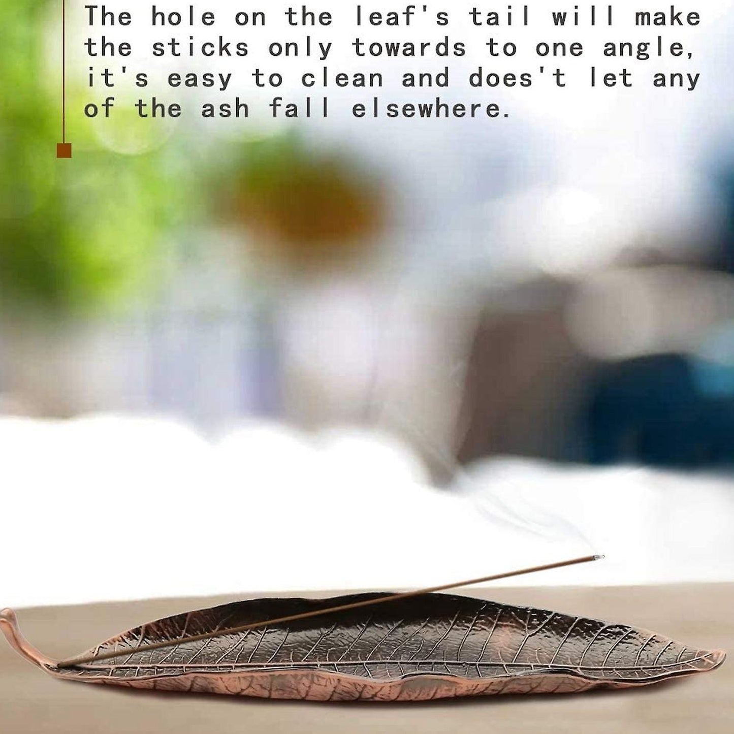 Incense Holder Set - Leaf and Snail for Sticks Ash Catcher