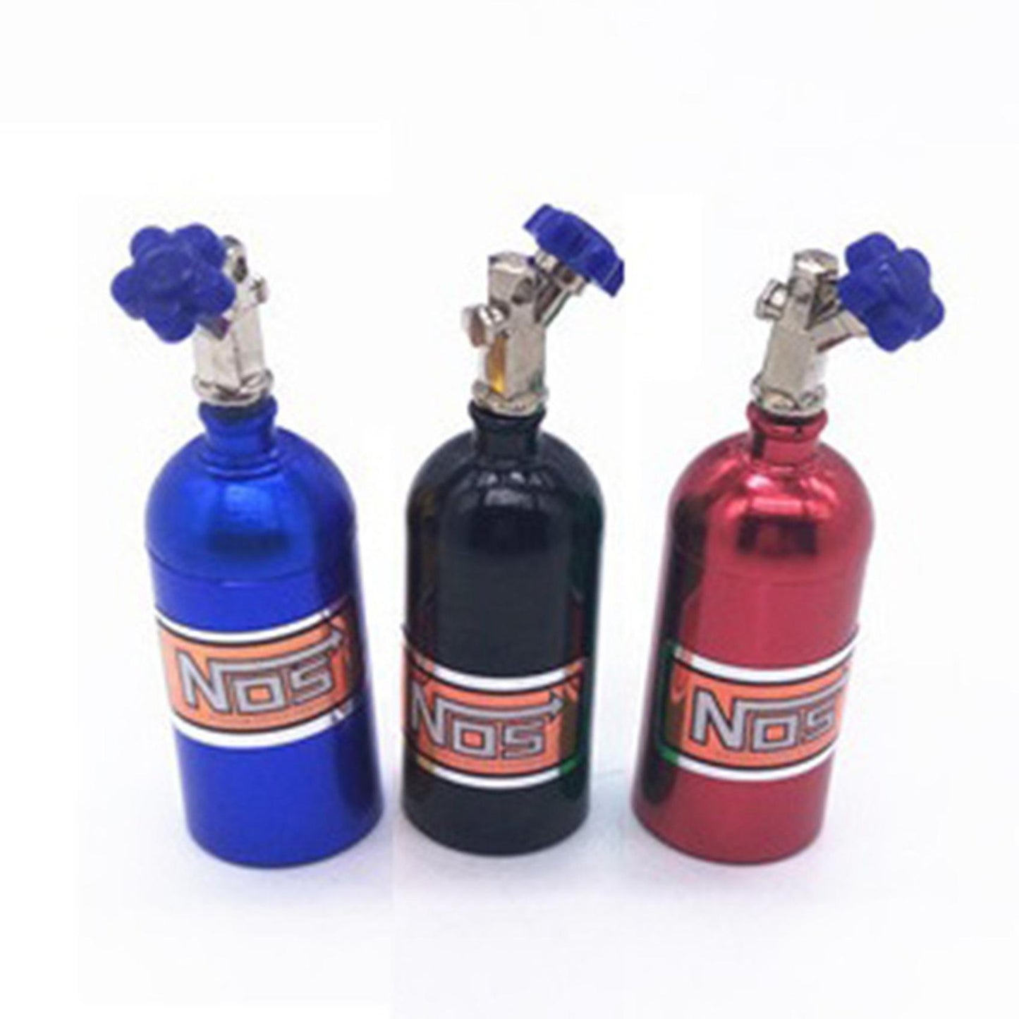 Simulated Nos Nitrogen Bottle for 1/10 Rc Crawler Car Trx4(blue)