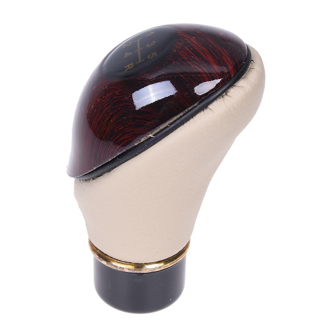 Universal Wood Grain Leather Shift Knob for Car-truck-hotrod Gear Manual Trans