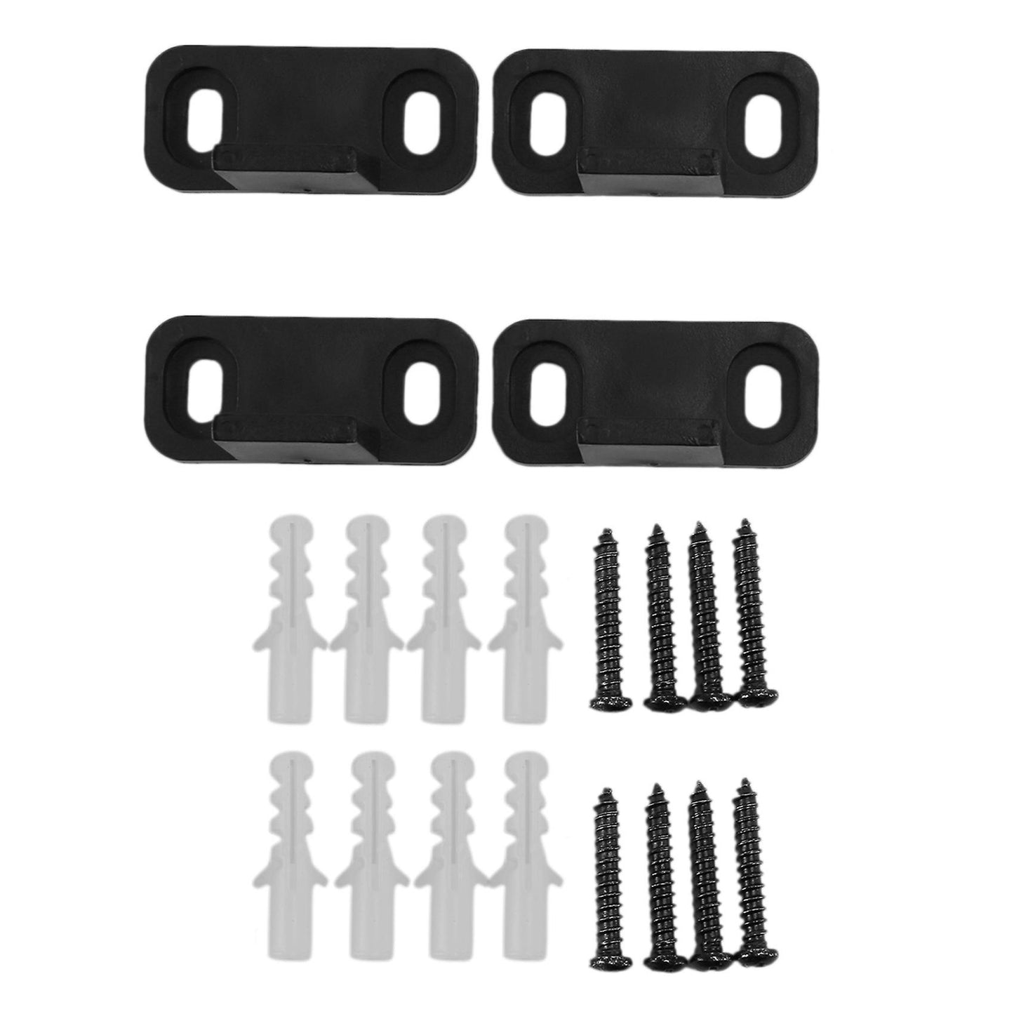2 Set Sliding Barn Door Bottom Dual Clip Floor Mounted Guide Hardware