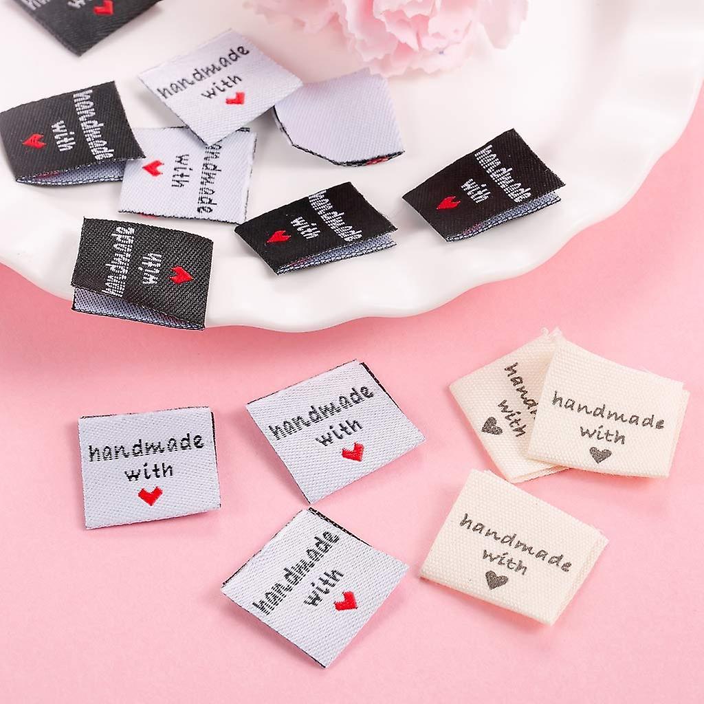 150 Pcs Handmade Sew-on Woven Clothing Labels for Clothes Dolls Hats