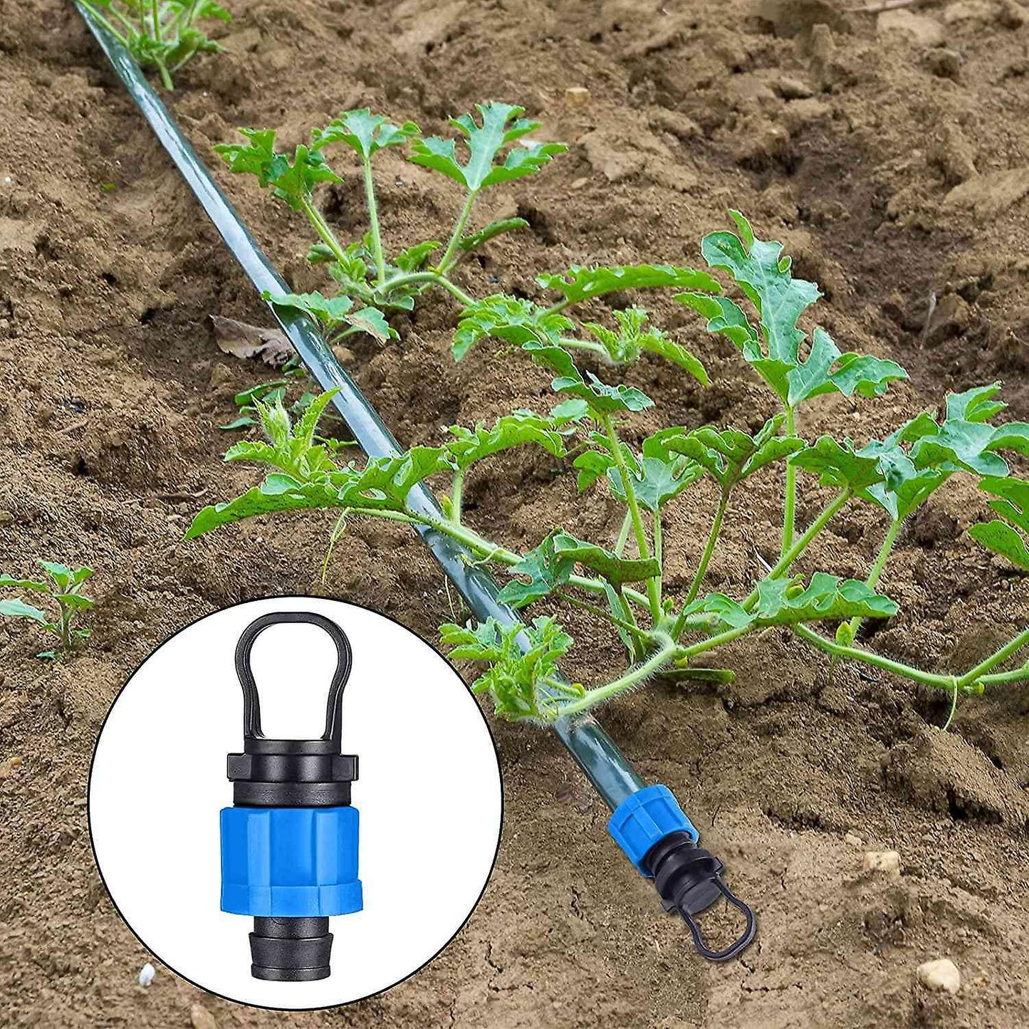 12 Pcs Drip Irrigation Tubing End Cap Plug 1/2 Inch End Cap Fitting