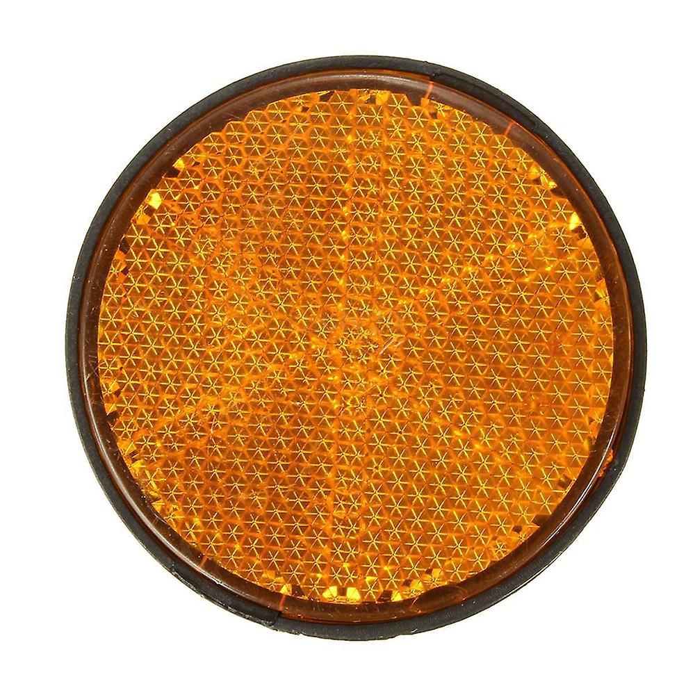 2x2" Round Orange Reflector Universal for Motorcycle Atv Dirt Bike