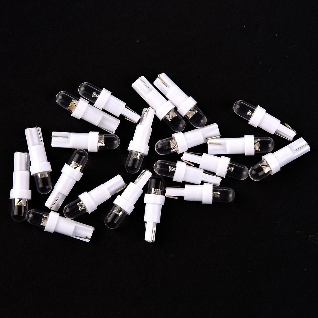 20pcs T5 286 White Led Wedge Car Dashboard Dash Cig Lighter Lamp Bulbs