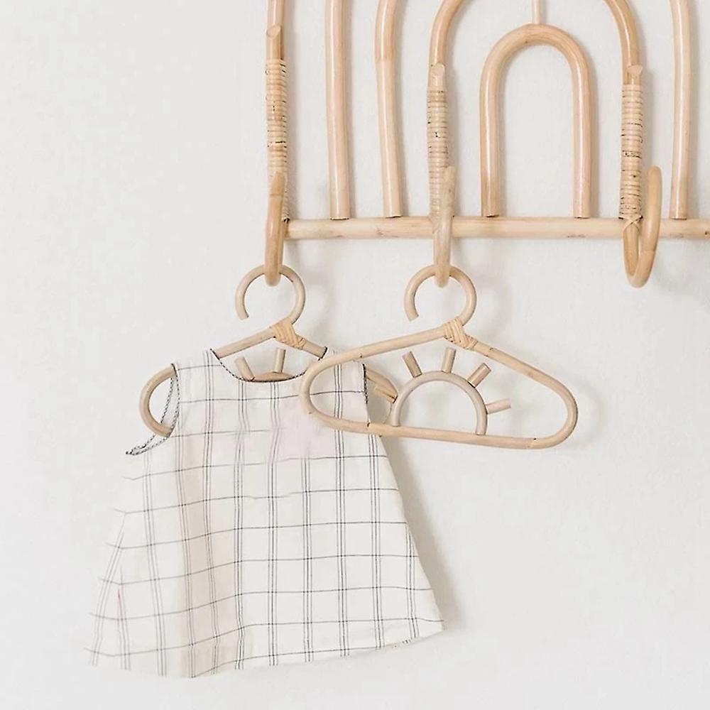 Rattan Kids Hanger Kids Garments Organizer Room Decor Hanger-sun