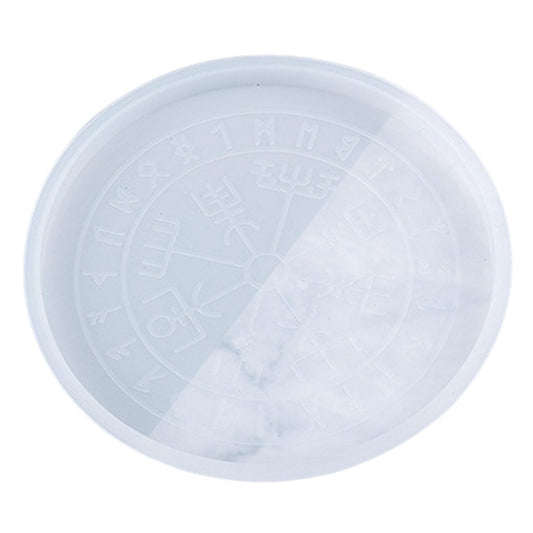 Diy Divination Pad Astrology Compass Silicone Mold (rune Disc Small)