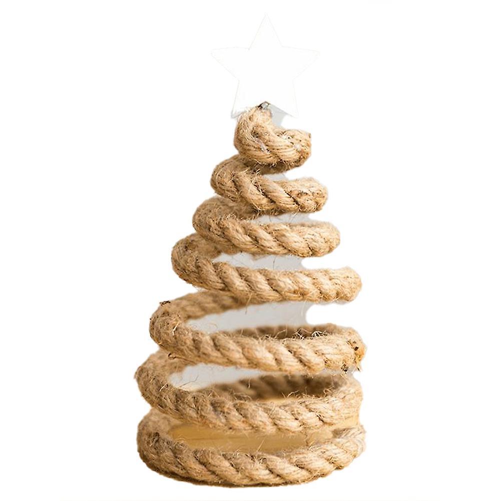 Wood Hanging Diy Children's Christmas Tree Scene Layout Table C
