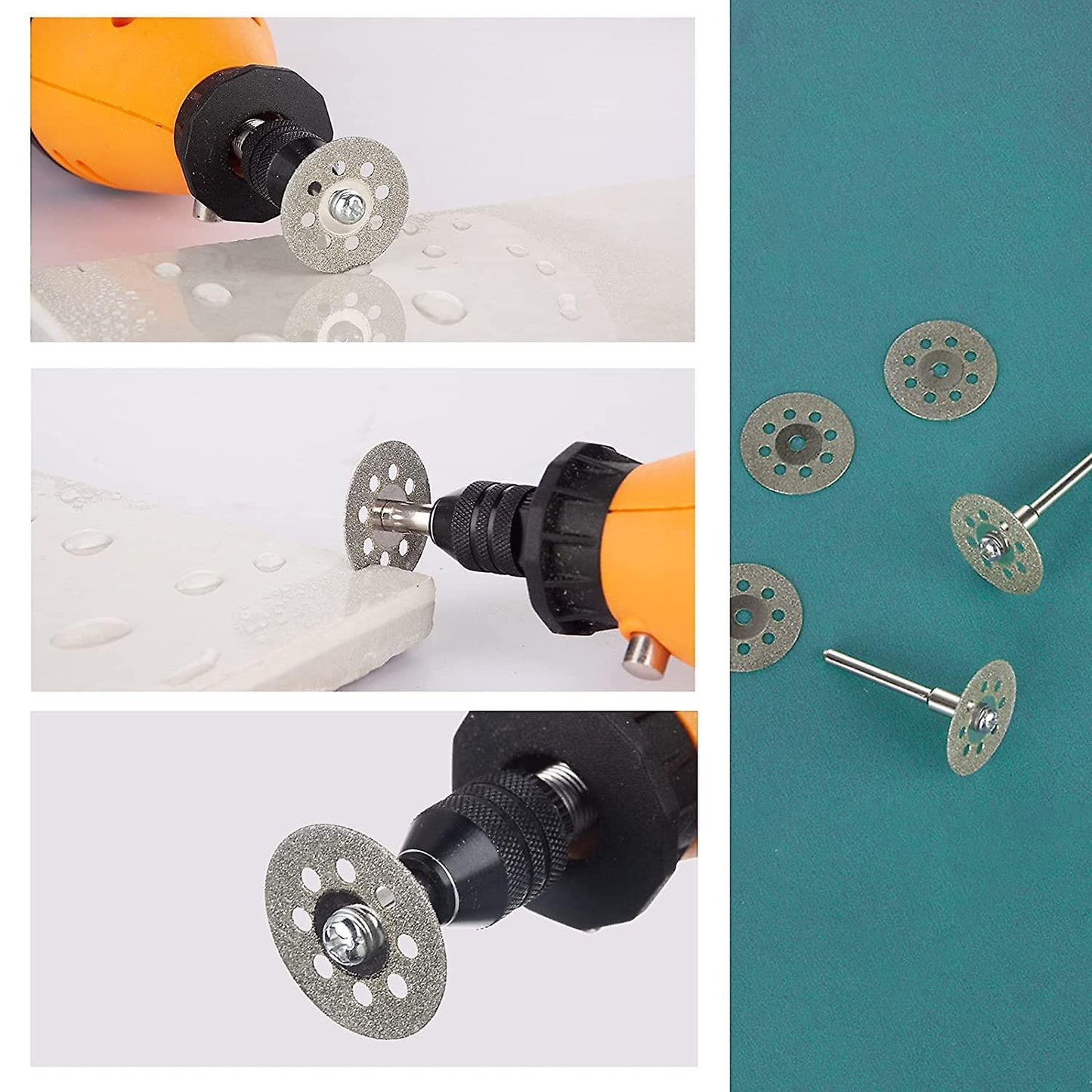 44 Pcs Rotary Tool Set Small Saw Blade Kit for Diy Carving Making