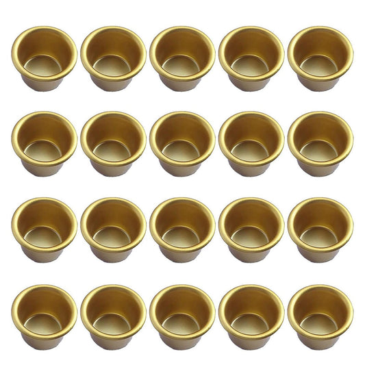 20 Pcs Metal Candle Insert Holder Set for Tree Candles Table