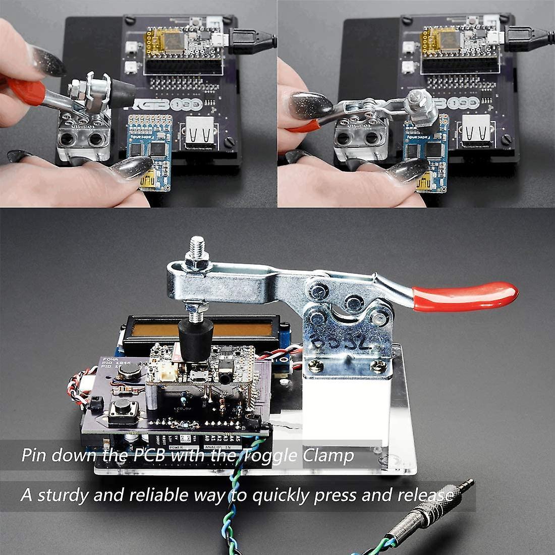 Quick Release Toggle Clamp Antislip Horizontal 59lbs Holding Capacity