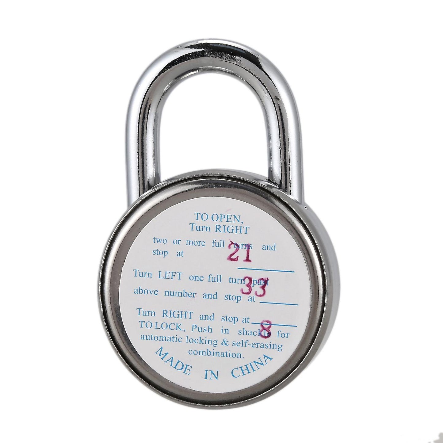 Master Coded Lock 50mm with Round Fixed Dial Combination Padlock Defender