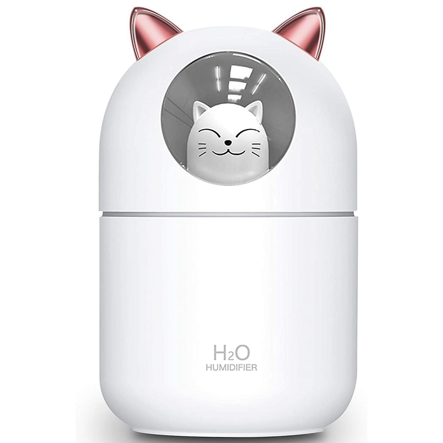 Cute Cat Cool Mist Humidifier for Home,cat Night Light White