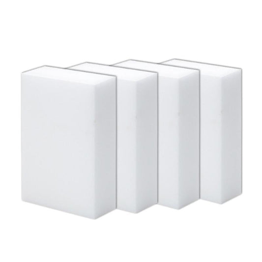 100 Pcs White Sponge Kitchen Sponge Cleaner for Kitchen Bathroom