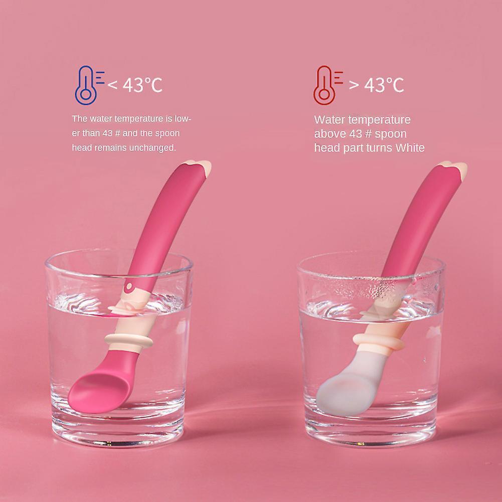 Temperature-sensitive Color-changing Spoon Children's Tableware B