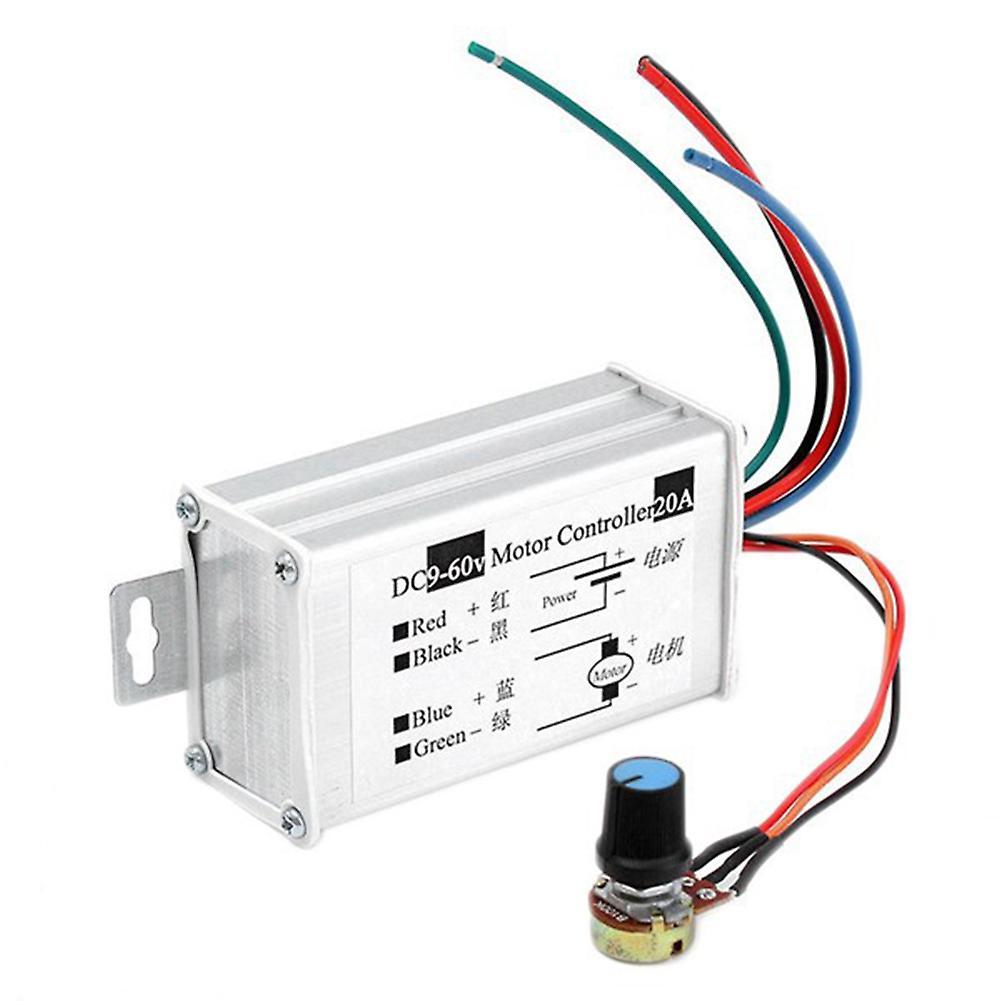 Dc9v 12v 24v 48v 60v 20a Pwm Motor Speed Controller 0-1200w