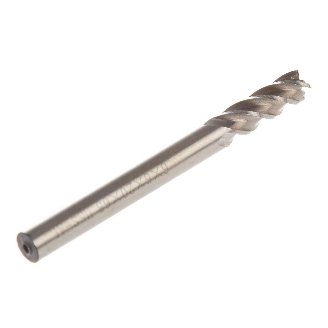 Straight Shank 6mm Cutting Dia 4 Flutes Milling Cutter End Mill
