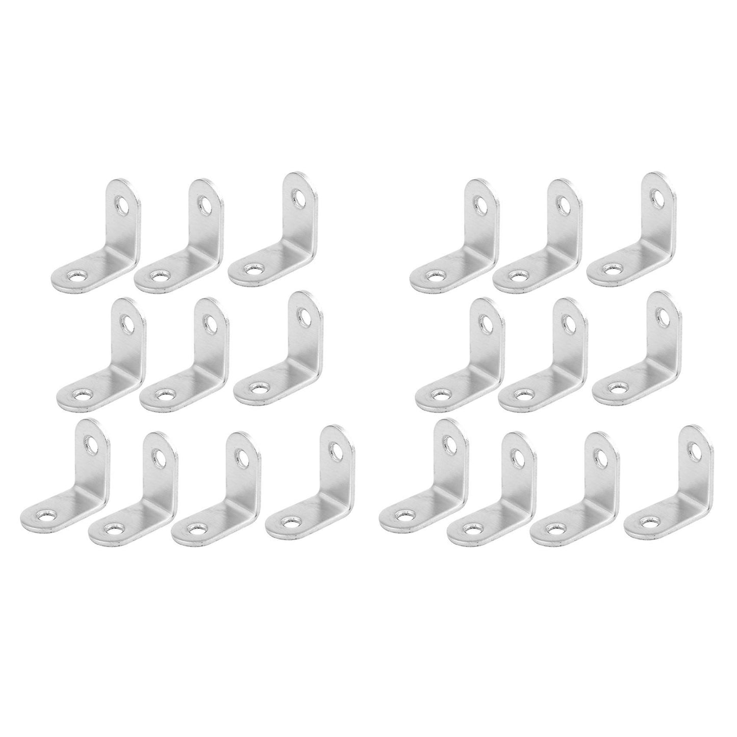 20pcs Screw Mounted Furniture 90 Degree Angle Corner Bracket 30x30mm