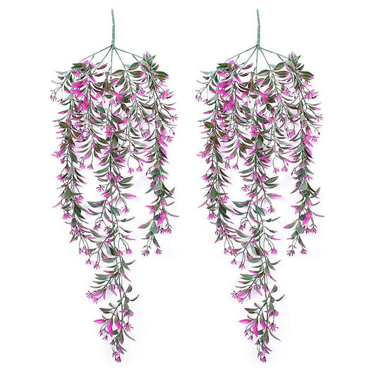 Artificial Flowers Vine Garland Home Garden Festival Wedding Rose Red
