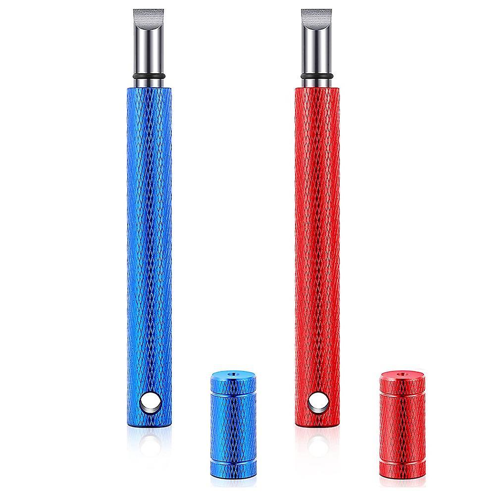 2 Pcs Golf Club Groove Sharpener for Golf U &v-grooves Irons Wedges