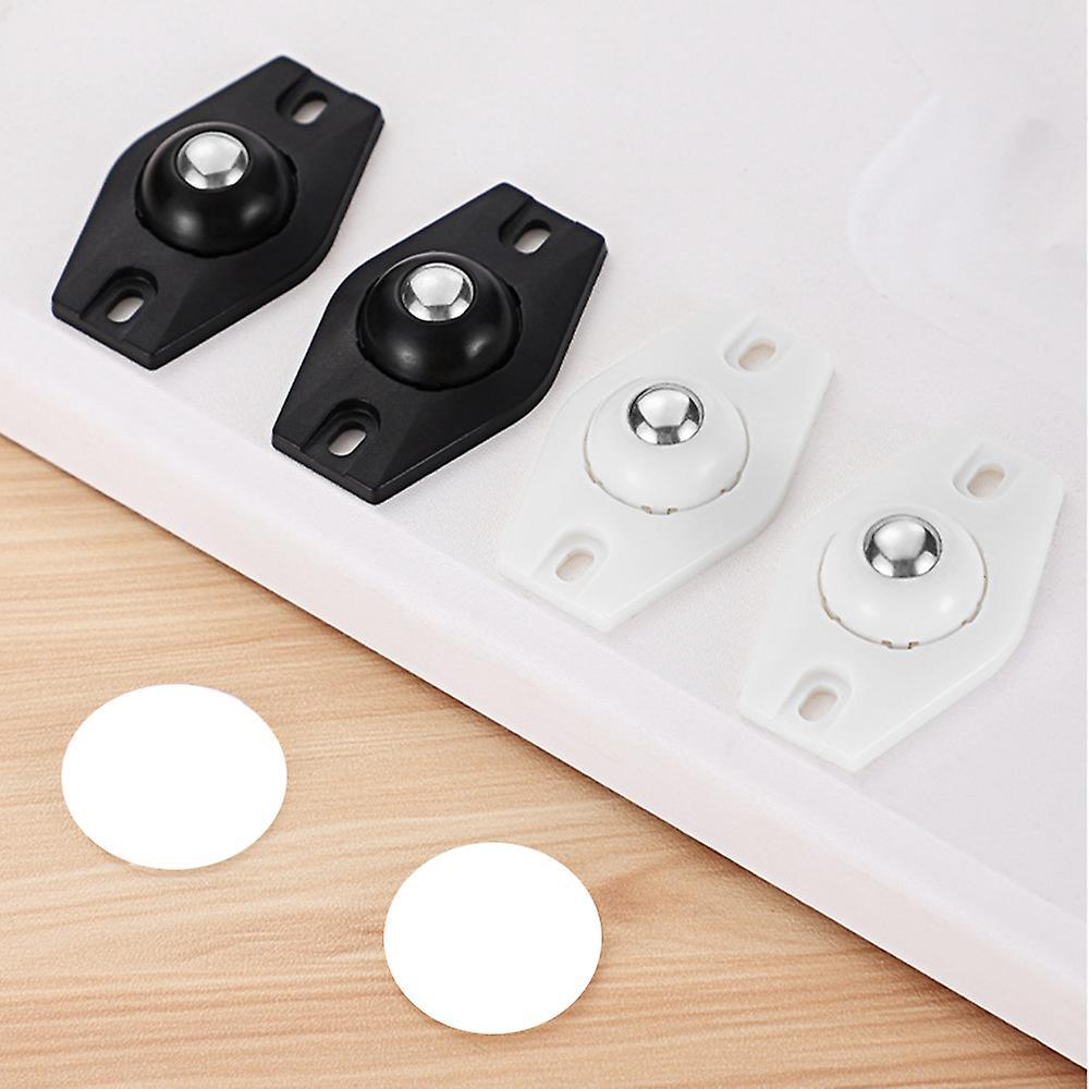 16pcs Self Adhesive Wheels for Storage Boxes(white)