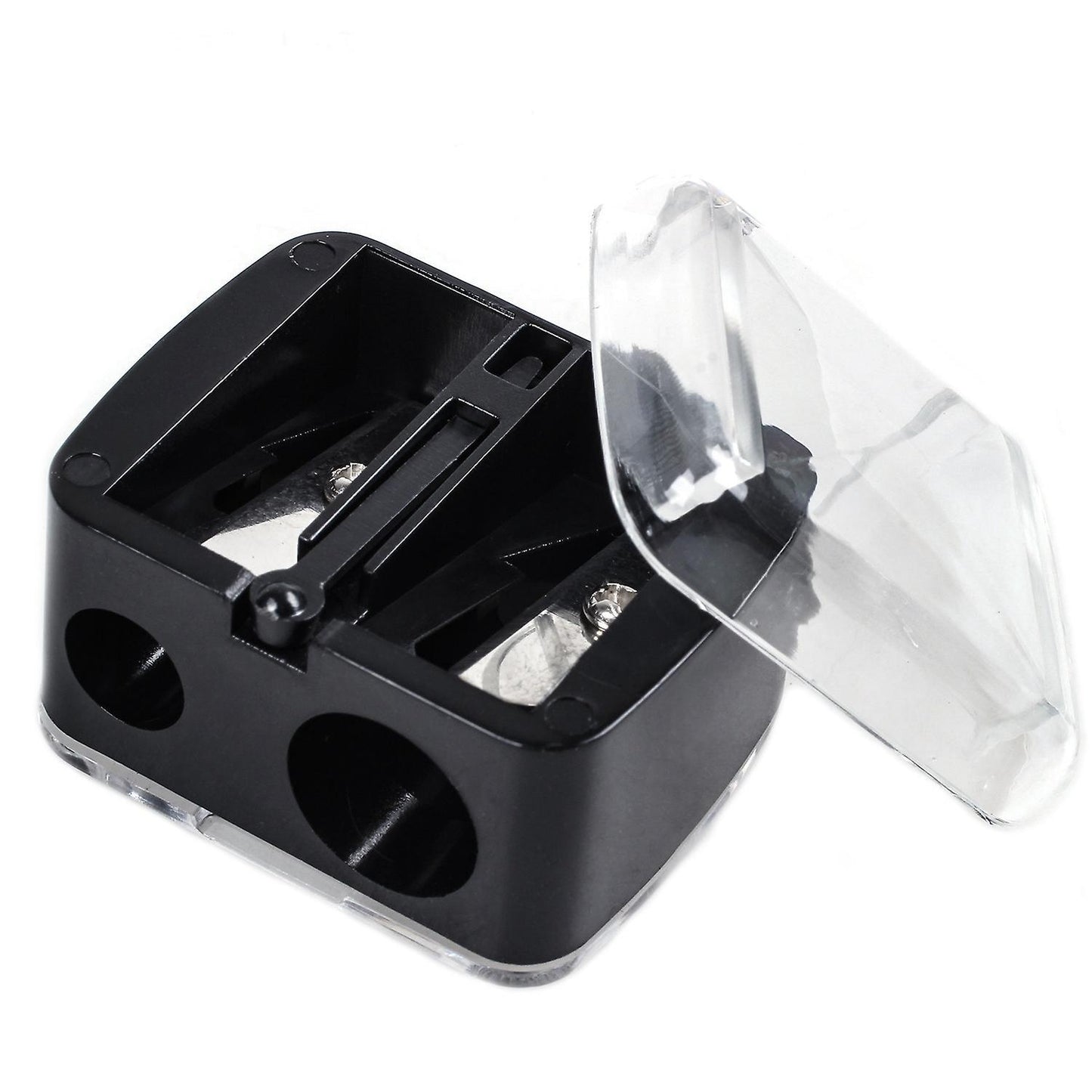 Precision Cosmetic Pencil Sharpener for Eyebrow Eyeliner 2 Holes