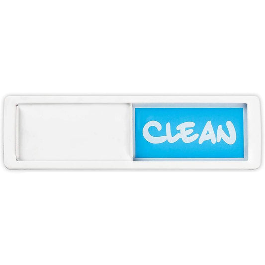 Clean Dirty Dishwasher Magnet - Easy to Read Non-scratch Silver