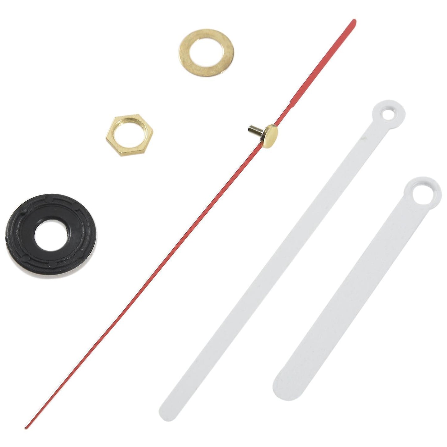 Clock Movement Mechanism Black Hour Minute Red Second Hand Diy Tools Set