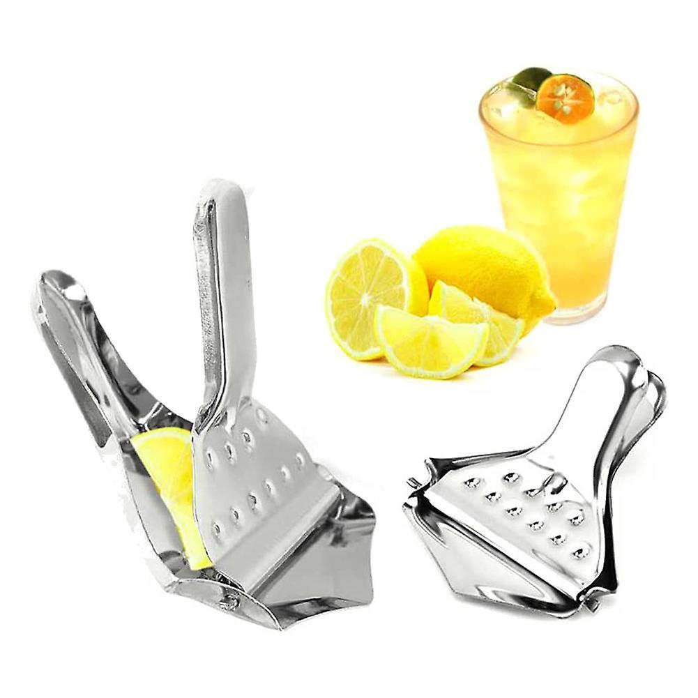 Stainless Steel Lemon Wedge Squeezer, Manual Lemon Clamp, 4 Pieces