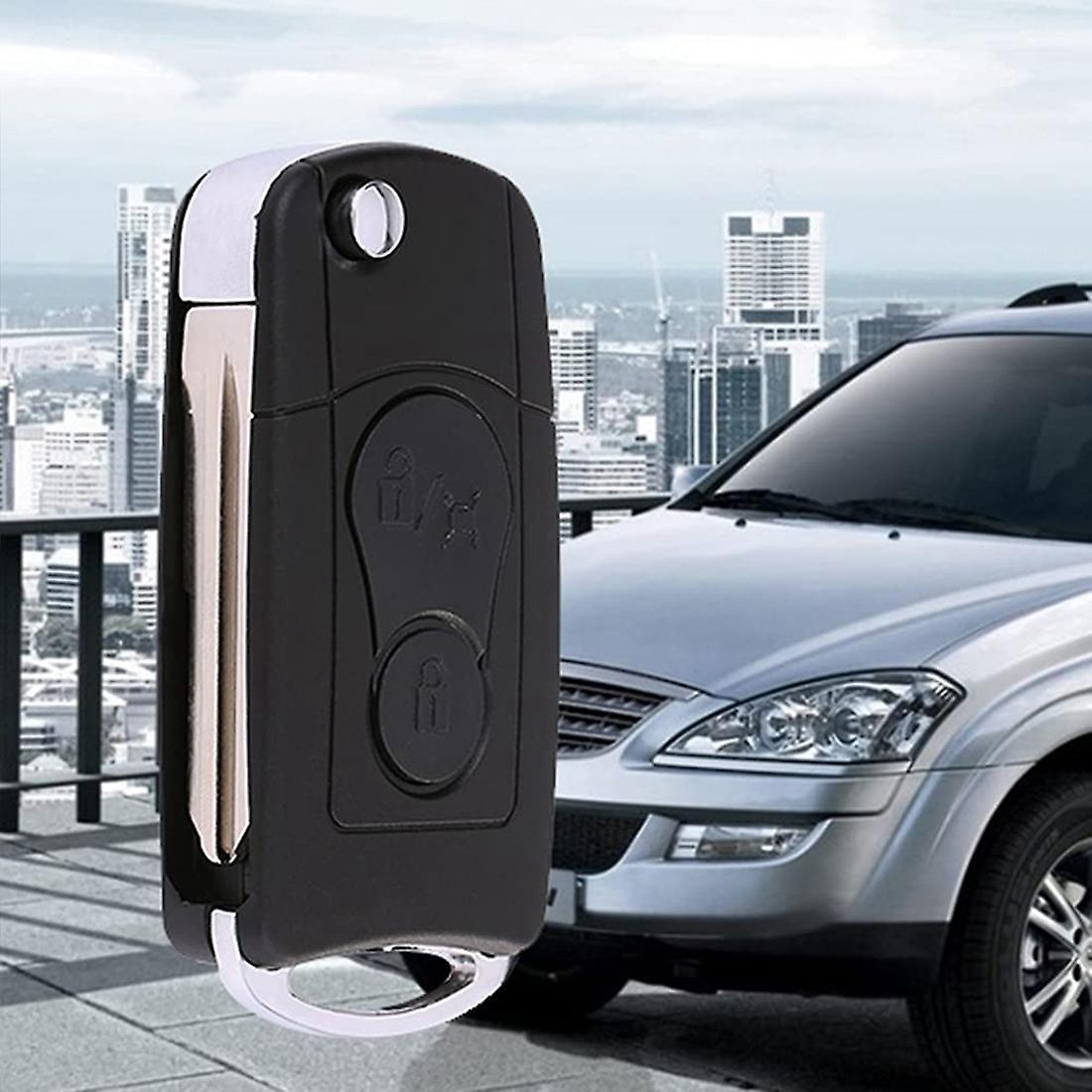 For Ssangyong Actyon Kyron Rexton Flip Remote Car Key Shell Case