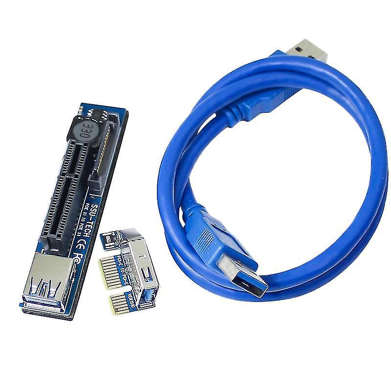 Pci-e Riser Pci-express X1 to X4 with 30cm Usb3.0 Extension Cable