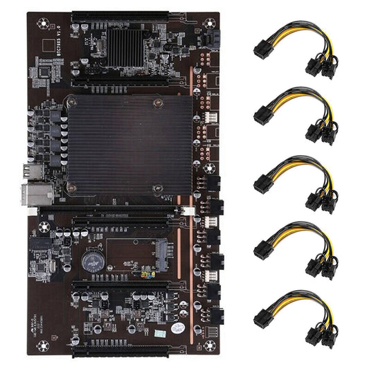 H61 X79 Btc Mining Motherboard with 5x8pin to Dual 8pin Cable for Btc