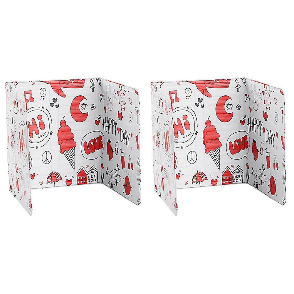 Aluminum Kitchen Gas Stove Baffle Plate Kitchen Splatter Screens -2