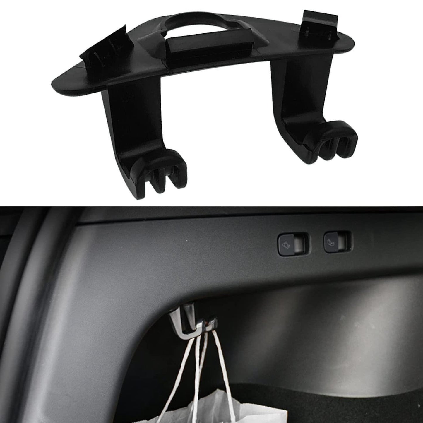 Trunk Hook for Tesla Model Y 2020 2021, Rear Trunk Grocery Bag Hook