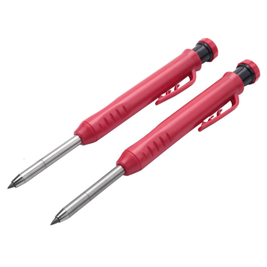 Carpenter Pencil Includes 2 Solid Carpenter Pencil with Sharpener