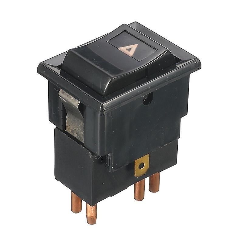 7 Pins Black Hazard Warning Lamp Switch for Land Rover Defender 90