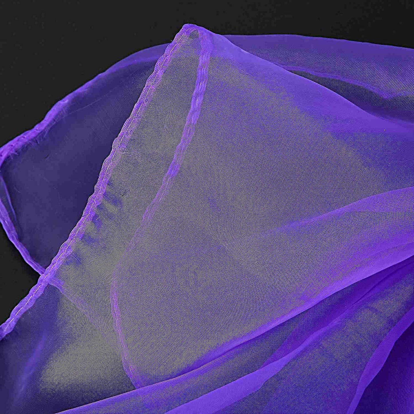Plain Chiffon Neck Scarf Head Scarves 70 Cm X 70cm (light Purple)