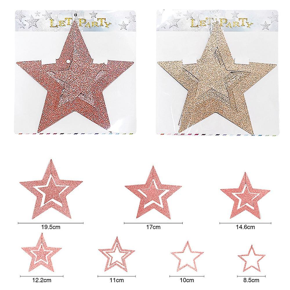 Star Banner for Wedding Christmas Decorations (champagne Gold)