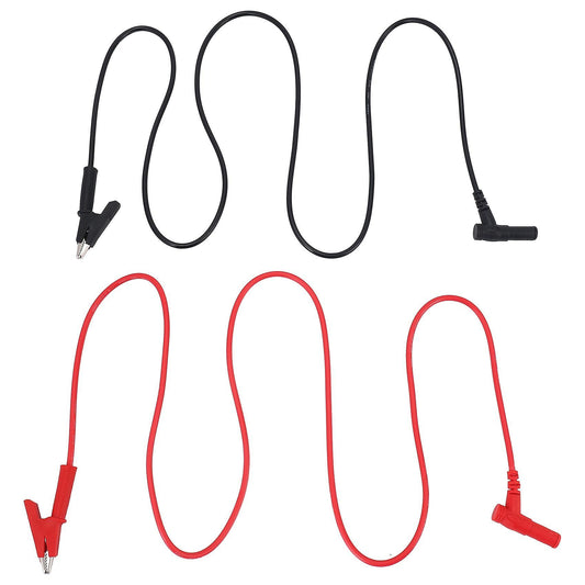 Pair Banana Plug to Alligator Clip Test Lab Test Cable 1m Long