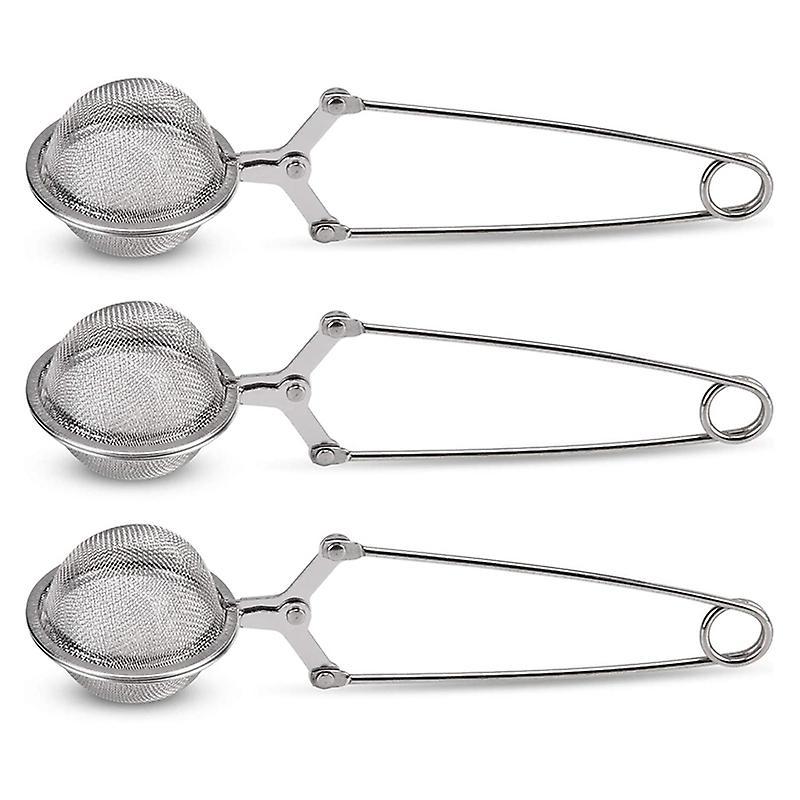 3 Pack Stainless Steel Tea Strainer with Handle for Loose Leaf