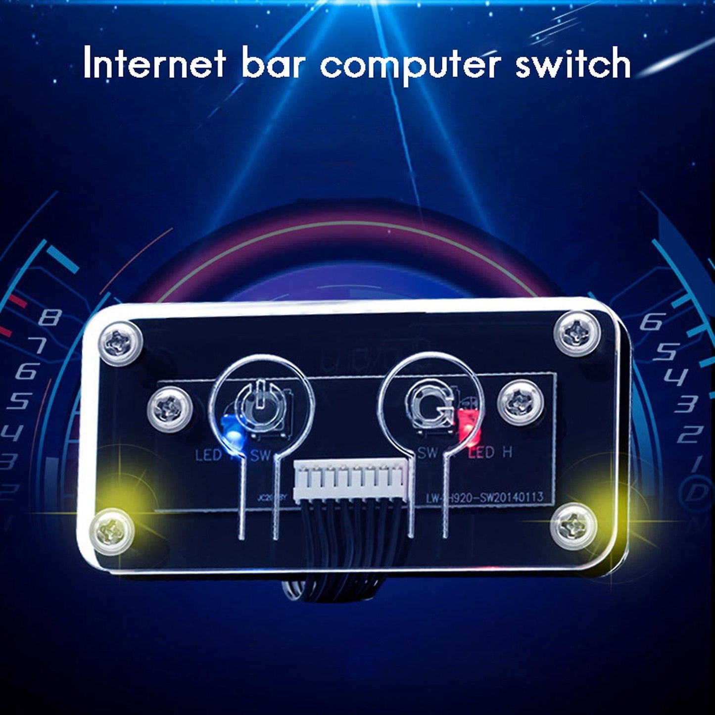 Desktop Computer External Power Switch Power Button+restart Button