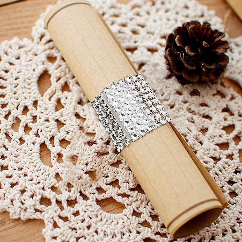 Napkin Ring Shiny Chair Bow Shiny Buckle Party Decoration ,silver