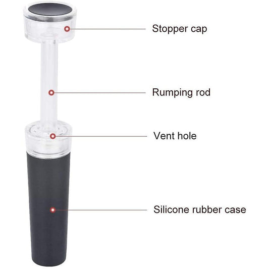 Wine Bottle Stoppers 6 Pack Reusable Wine Bottle Stopper