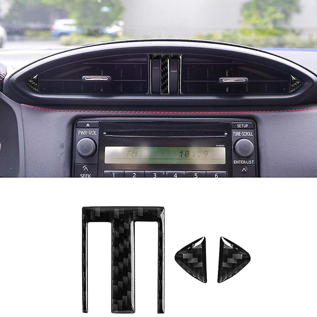 Carbon Fiber Car Central Control Air Conditioner Outlet Cover Sticker