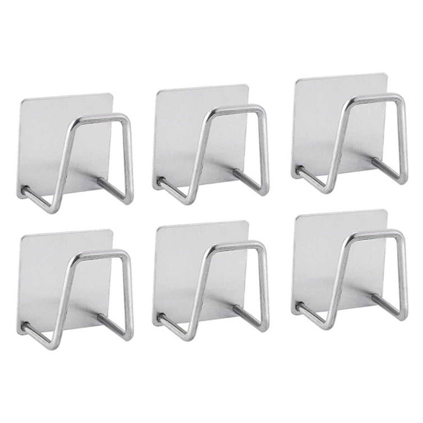 6pcs Sponge Holder Self-adhesive Sponge Holder No Drill Kitchen C