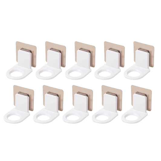 10pcs Shampoo Shower Gel Bottle Holder Wall Mounted Stand Suction Cup