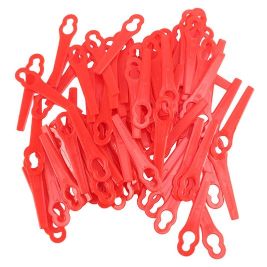 100 Pcs Plastic Grass Trimmer Blades, Cordless Strimmer Blades 83 Mm