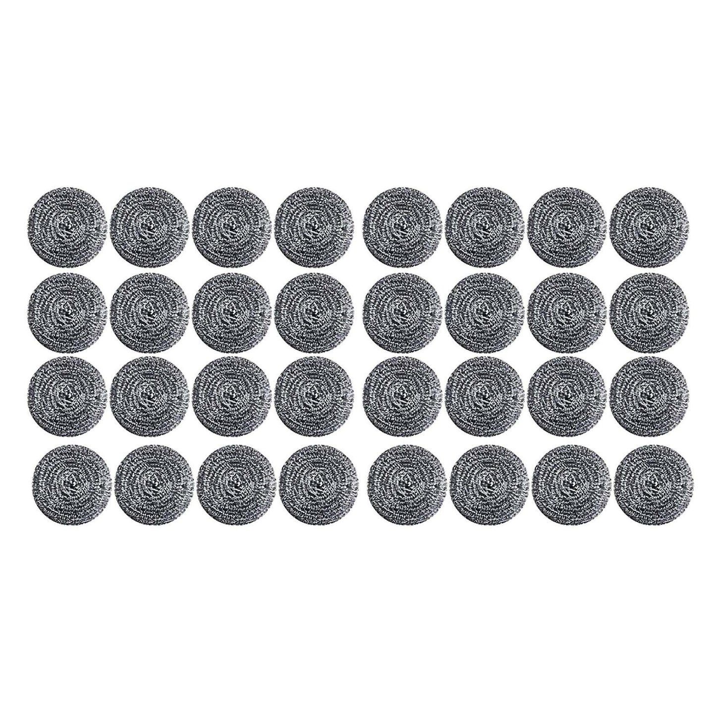 32 Pcs Stainless Steel Sponges Scrubbers for Removing Rust Dirty