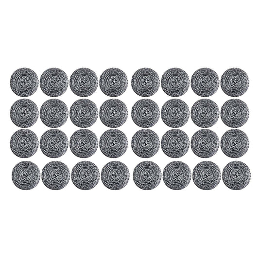 32 Pcs Stainless Steel Sponges Scrubbers for Removing Rust Dirty
