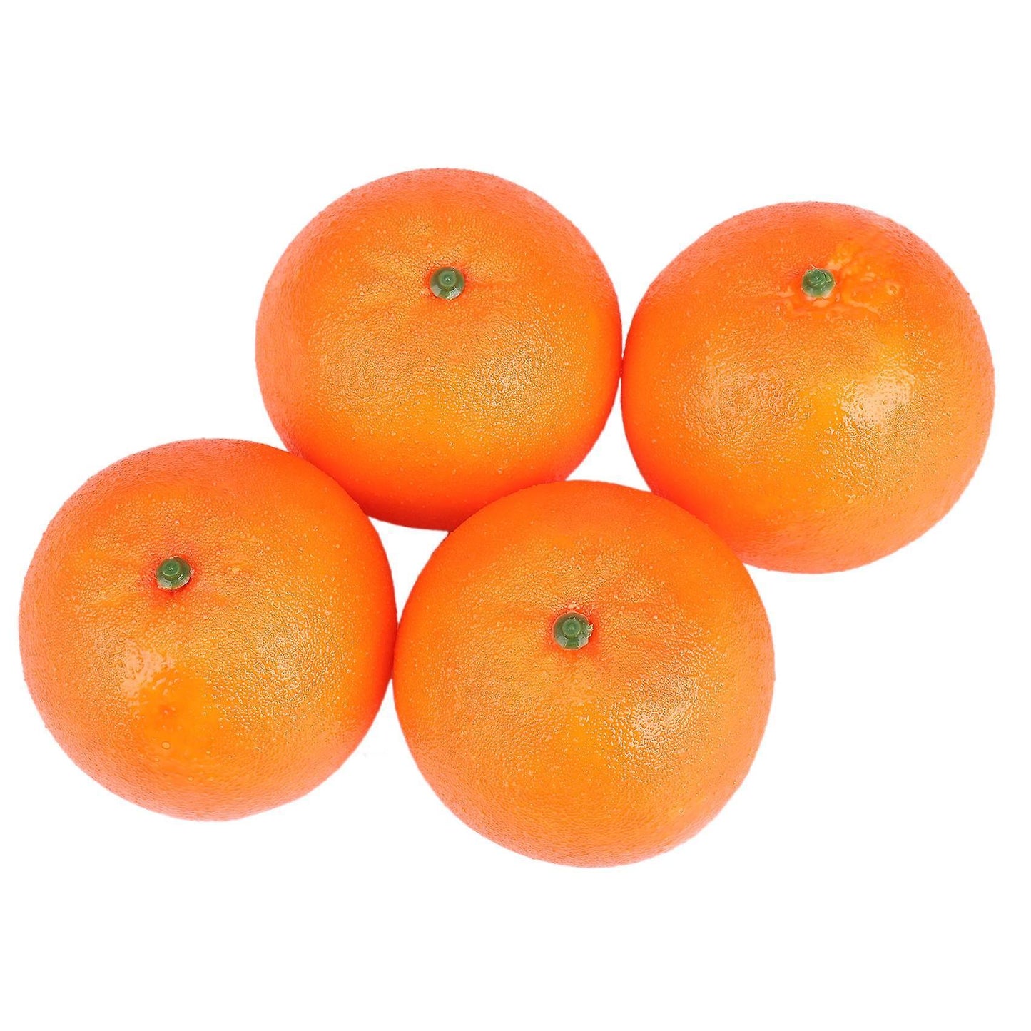 4 Pcs Soft Plastic Simulation Orange Fruit Home Decoration Burgundy